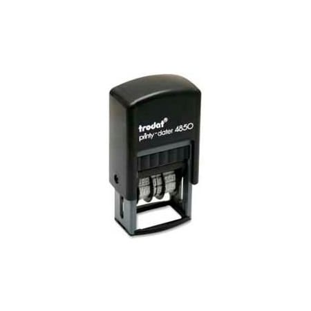 U.S. Stamp & Sign U.S. Stamp & Sign Trodat Self-inking Message/Date Stamp, 4 Phrases, 3/8" x 1", Blue/Red E4850L